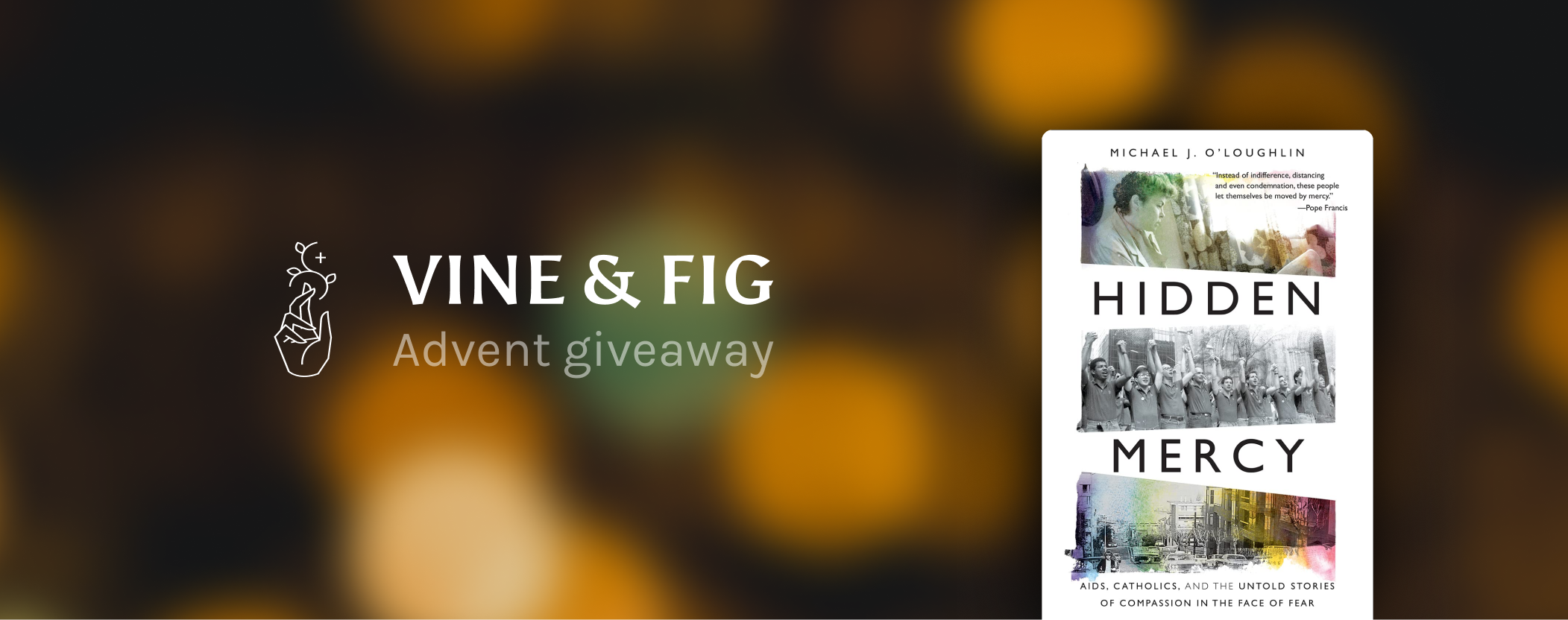 Vine & Fig Advent Giveaway of Michael O'Laughlin's book, Hidden Mercy