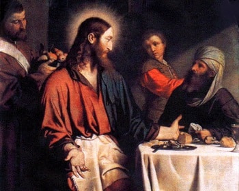 Jesus eating with Pharisees