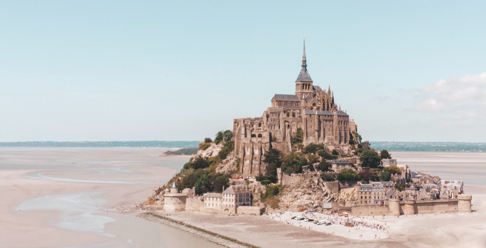 The castle on Mont-Saint-Michel