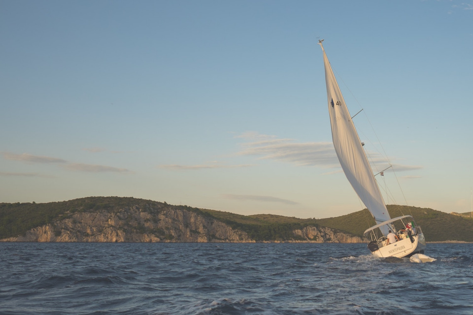 Sailboat on the water