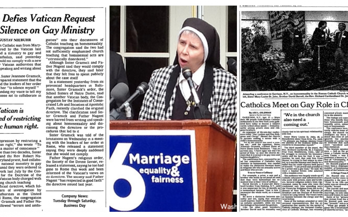 Sister Jeannine Gramick speaks out about a gay ministry