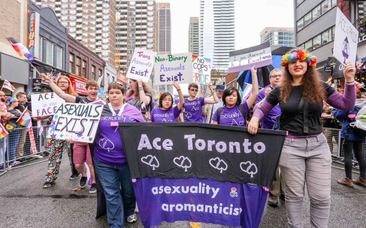 Asexuals marching in Toronto